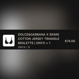 Dolce & Gabbana Black Triangle Bralette